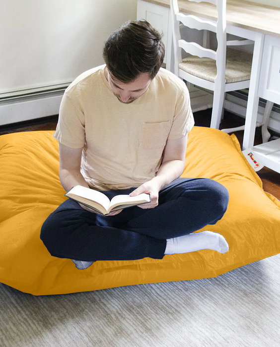 Atelier Del Sofa Cushion Pouf 100x100 - Amarillo